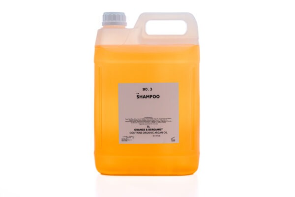 5L refill bottles of 1903 Orange and Bergamot collection, featuring eco-friendly, citrus-scented toiletries for hospitality use.